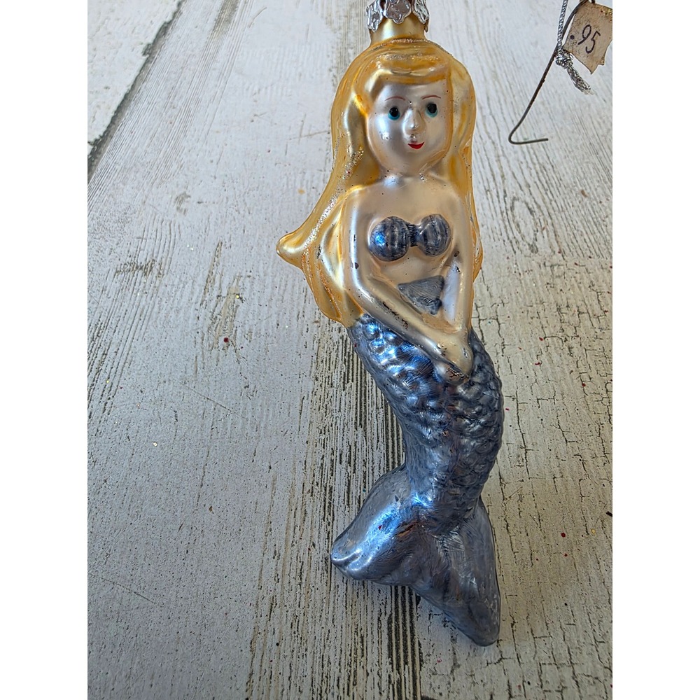 Seasons cannon falls glass mermaid nautical beach ornament Xmas tree